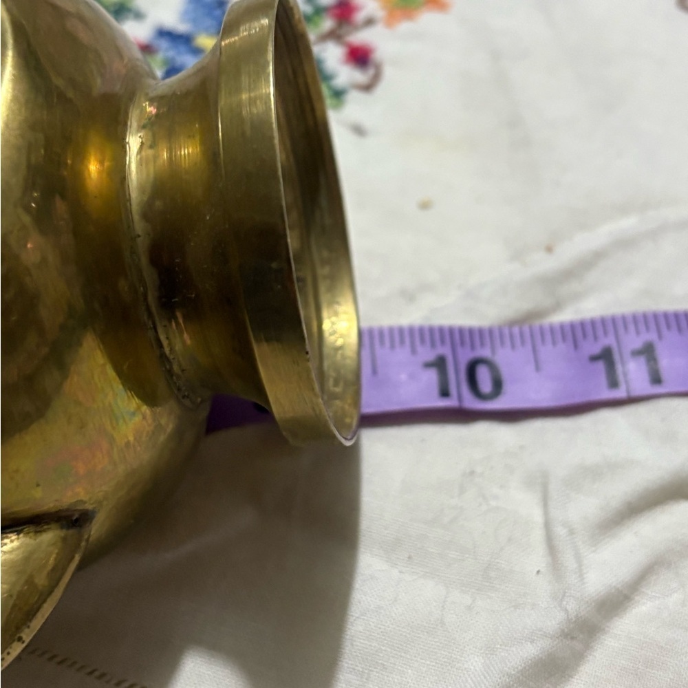 Vintage Brass Mini 8” Tea Set with Carafe and Cups - Picture 9 of 14